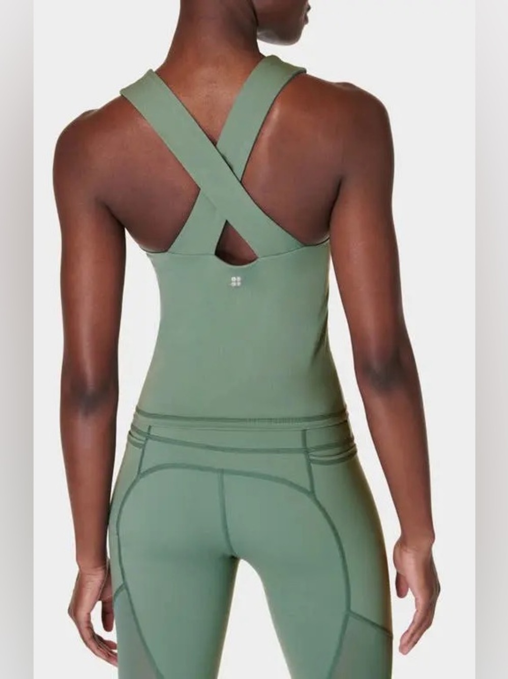 SWEATY BETTY -‎ power Illusion Mesh Workout - cool forest green